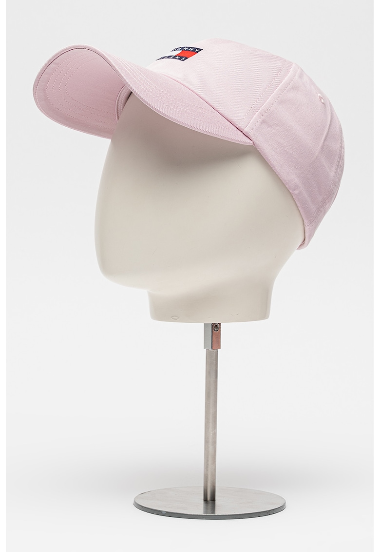 Sapca baseball de bumbac organic cu logo Heritage - Roz pastel