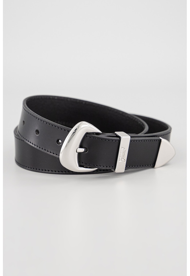 Curea de piele Abstract - Negru