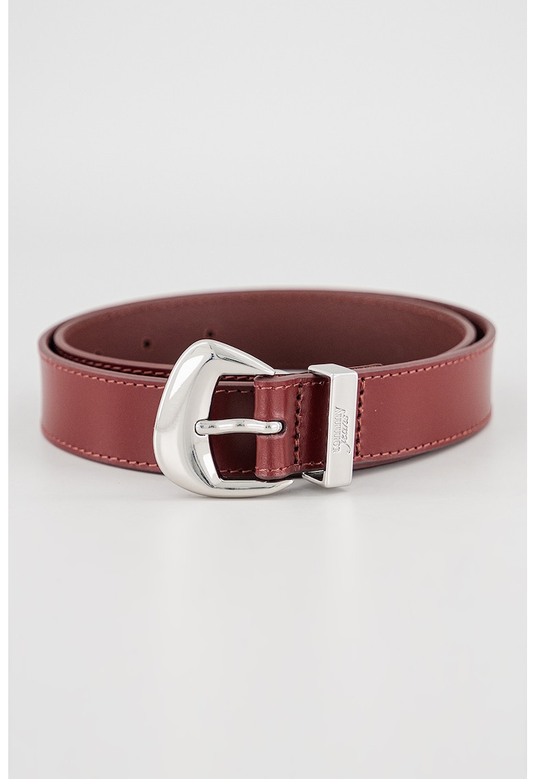 Curea de piele Abstract - Visiniu