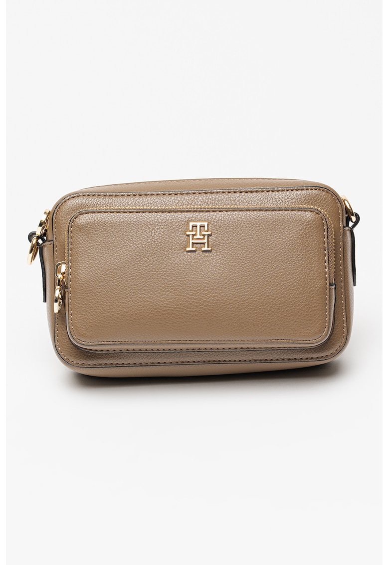 Geanta crossbody de piele ecologica Icon - Maro pamantiu