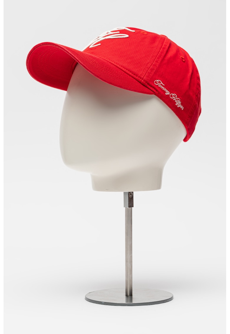 Sapca de bumbac organic cu monograma brodata - Coral