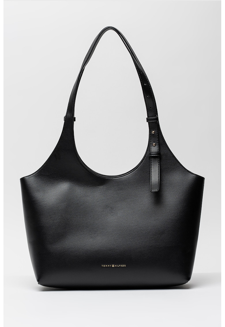 Geanta de umar cu aspect granulat - Negru