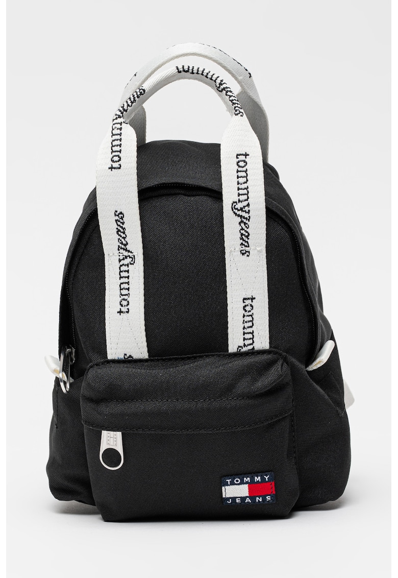 Rucsac cu bareta cu logo - Negru