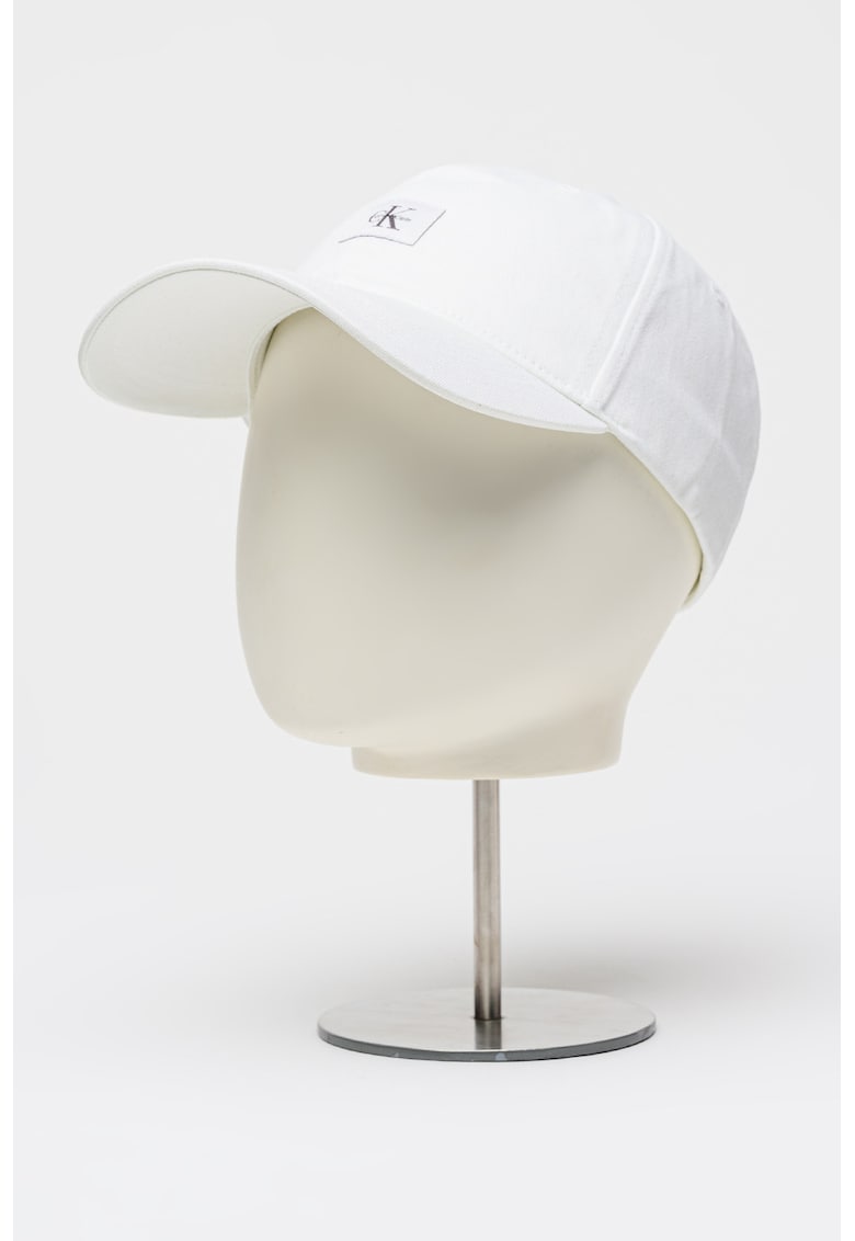 Sapca baseball de bumbac cu logo - Alb optic