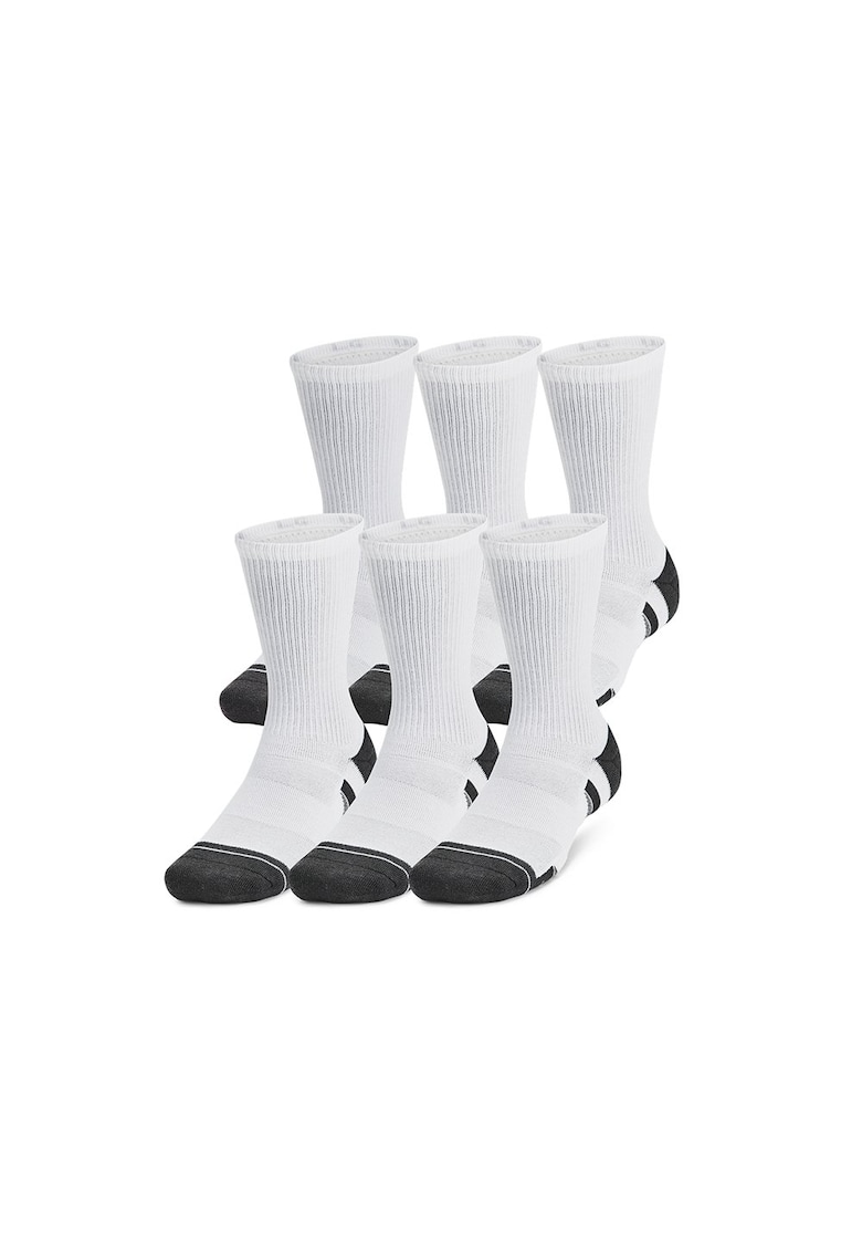 Set 6 Perechi Sosete Performance Tech High 1386242-101 - Barbati - Alb