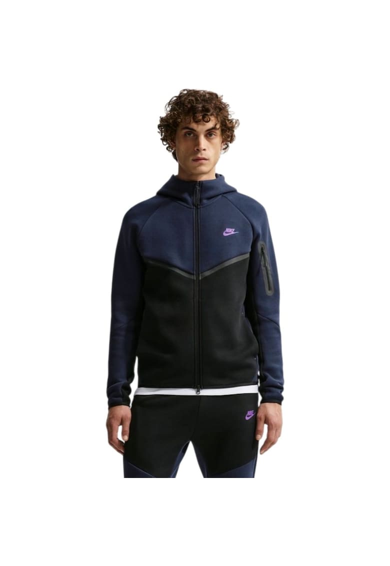 Hanorac Tech Fleece Windrunner FZ 55764 - Albastru inchis