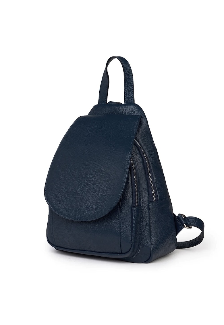 Rucsac din piele naturala Dante - Bleumarin