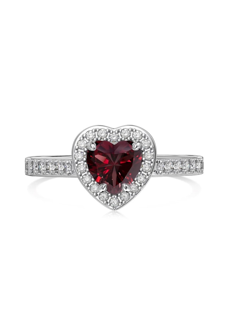 Inel Valentine's cu Inimioara Rosie