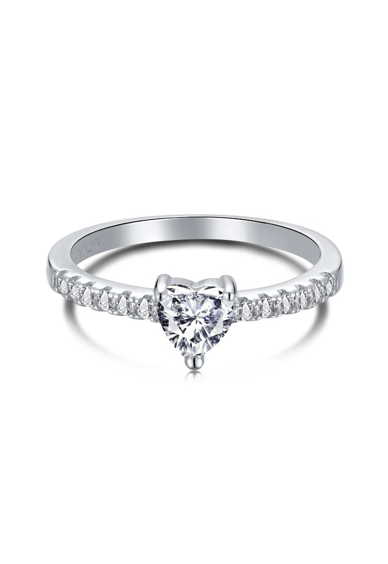 Inel Glamour din Argint cu Zirconiu Alb - pentru femei -