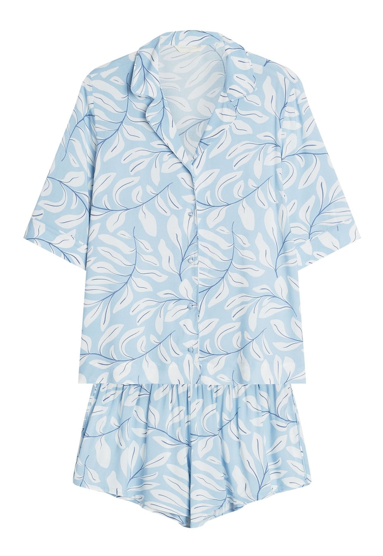 Pijama dama - albastru deschis - floral - Estes - Floral