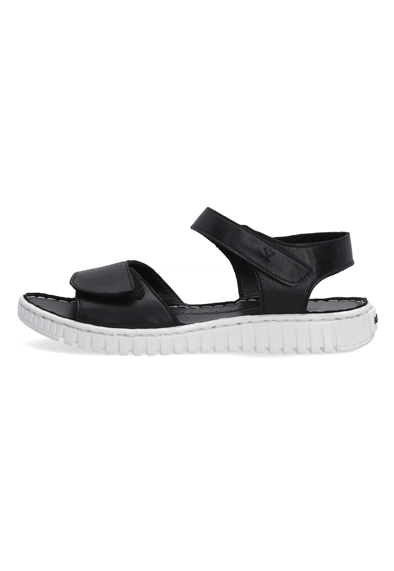 Sandale din piele cu inchidere cu velcro.