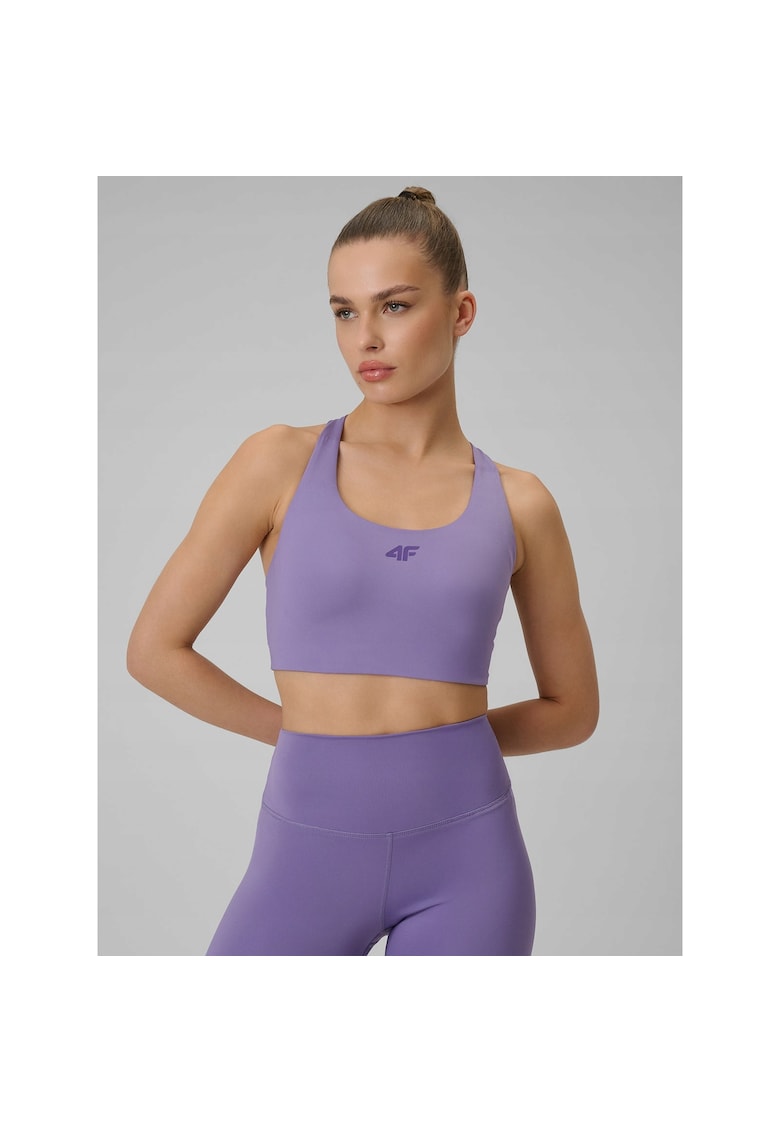 Bustiera sport dama - pentru antrenament - suport mediu - tehnologie 4FDry - violet