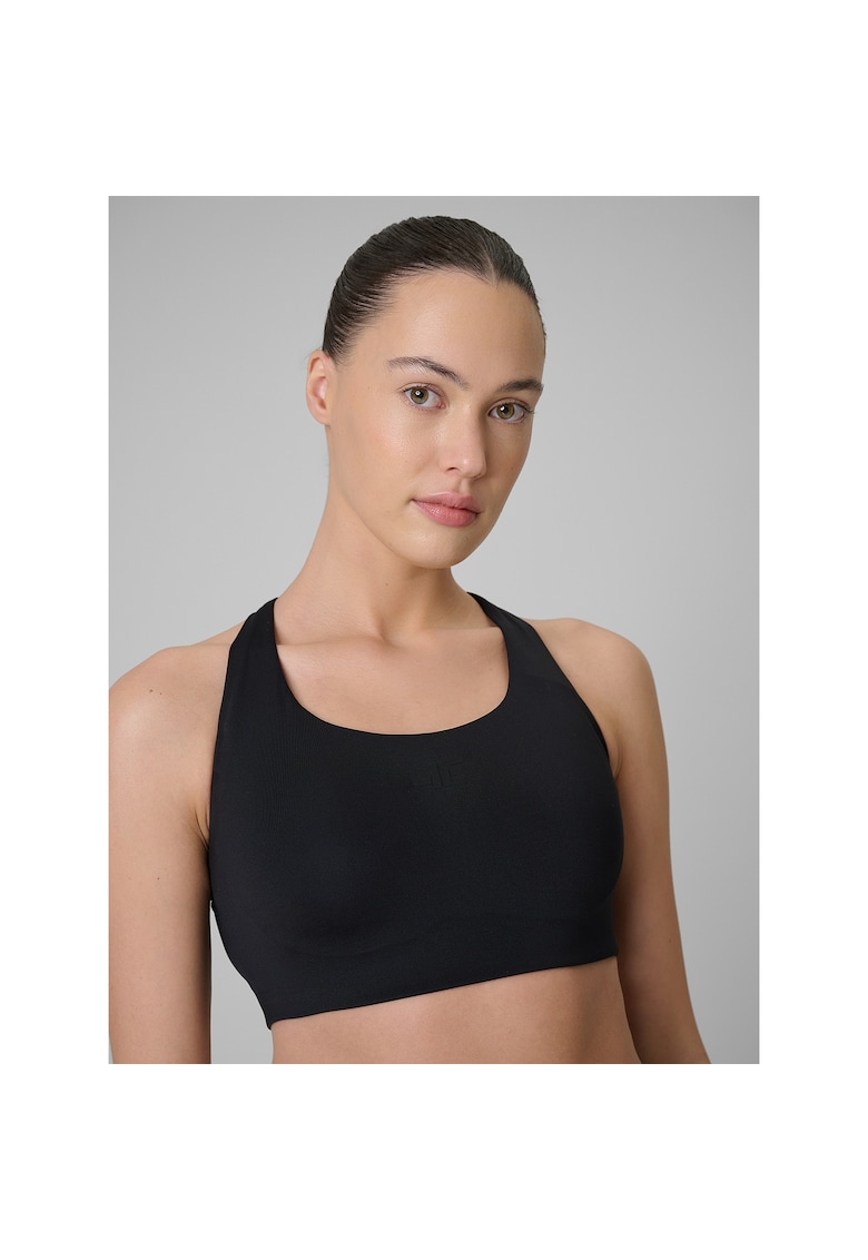 Sutien sport dama - suport mediu - material elastic - negru