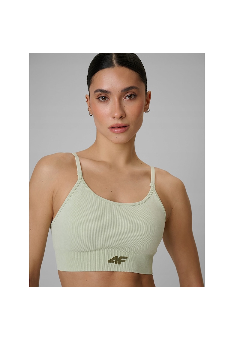 Bustiera sport dama - pentru antrenament - fara cusaturi - verde
