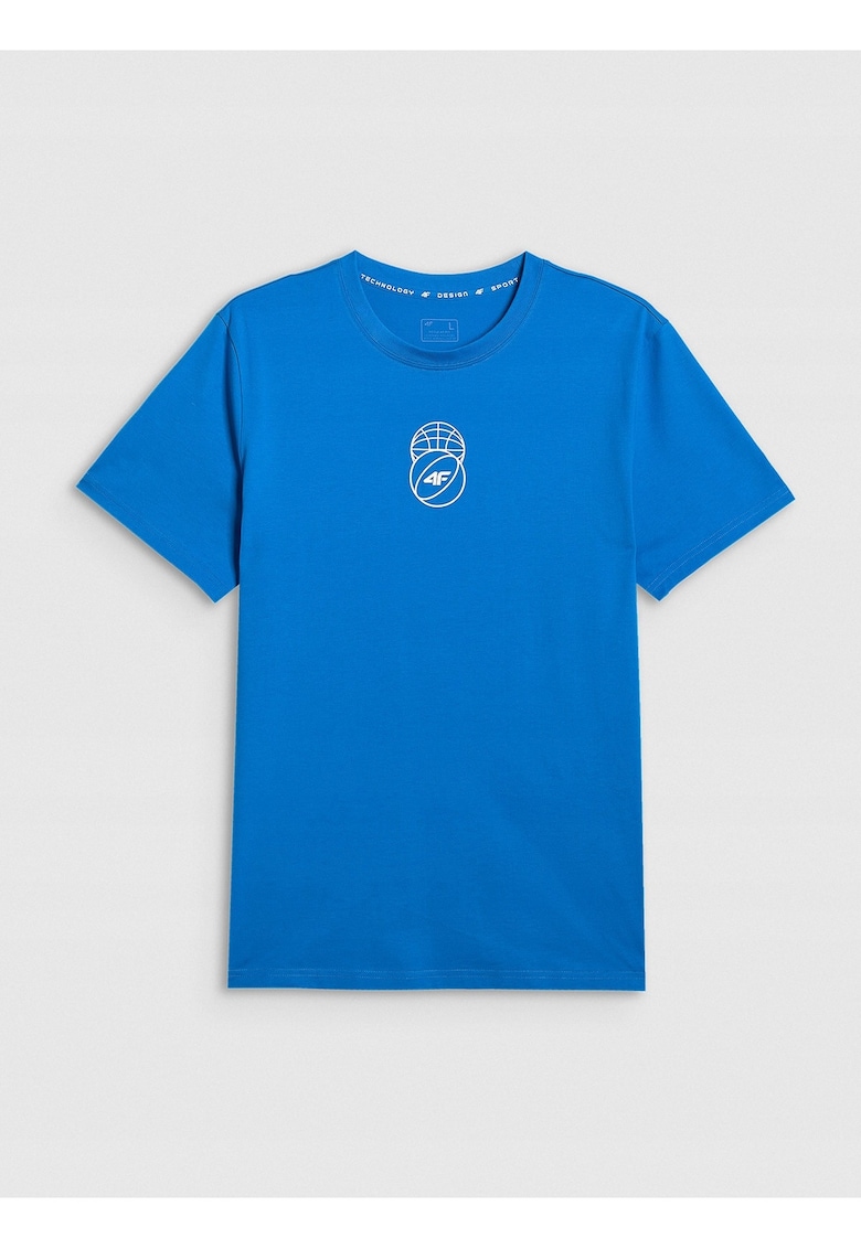 Tricou barbati albastru regular - bumbac moale - croiala lejera - albastru