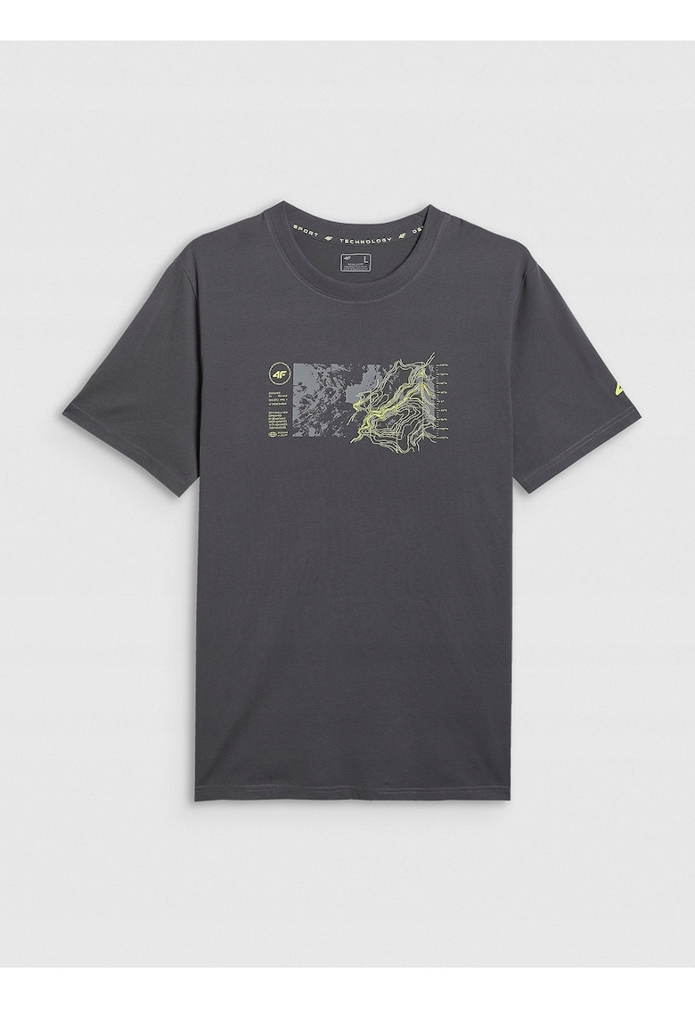 Tricou bumbac regular gri - Gri