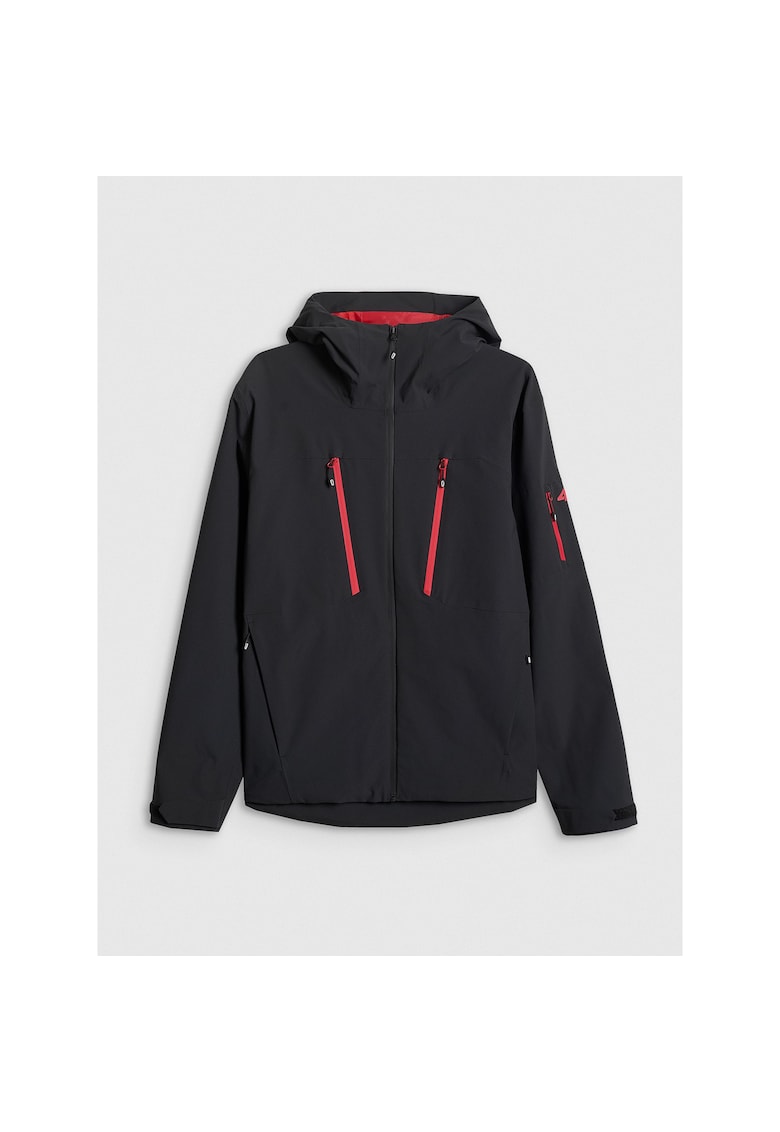 Jacheta sport barbati impermeabila - membrana NeoDry 8000 - negru/rosu