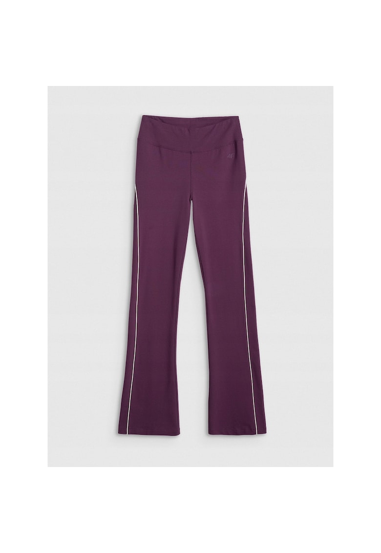 Colanti sport dama - burgundii - mulati - craci evazati - talie inalta - bumbac