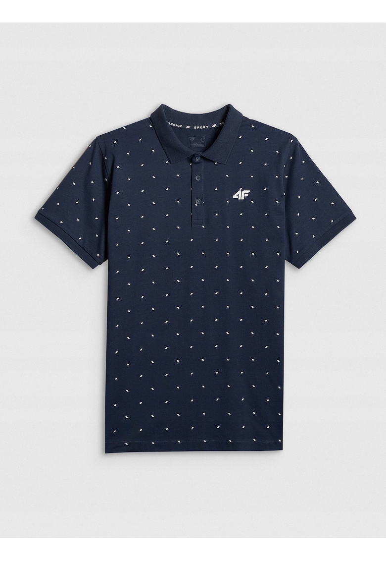 Tricou barbati - polo bumbac - confortabil - Bleumarin