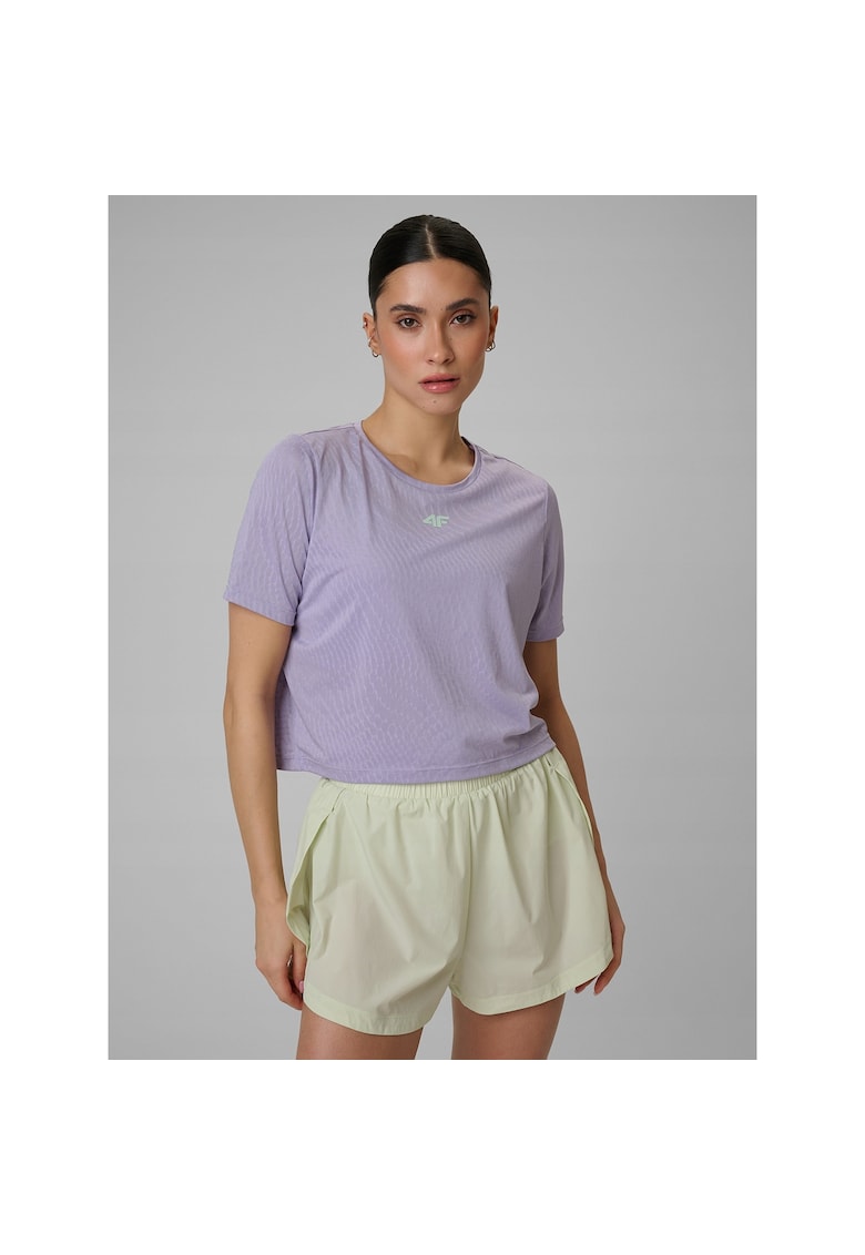 Tricou sport dama - cropped - uscare rapida - violet