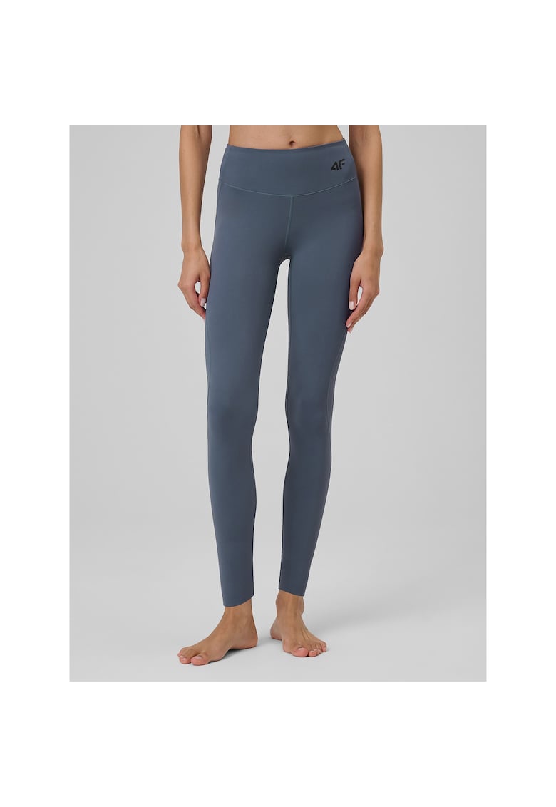 Pantaloni sport dama - colanti violeti slim - uscare rapida - talie inalta