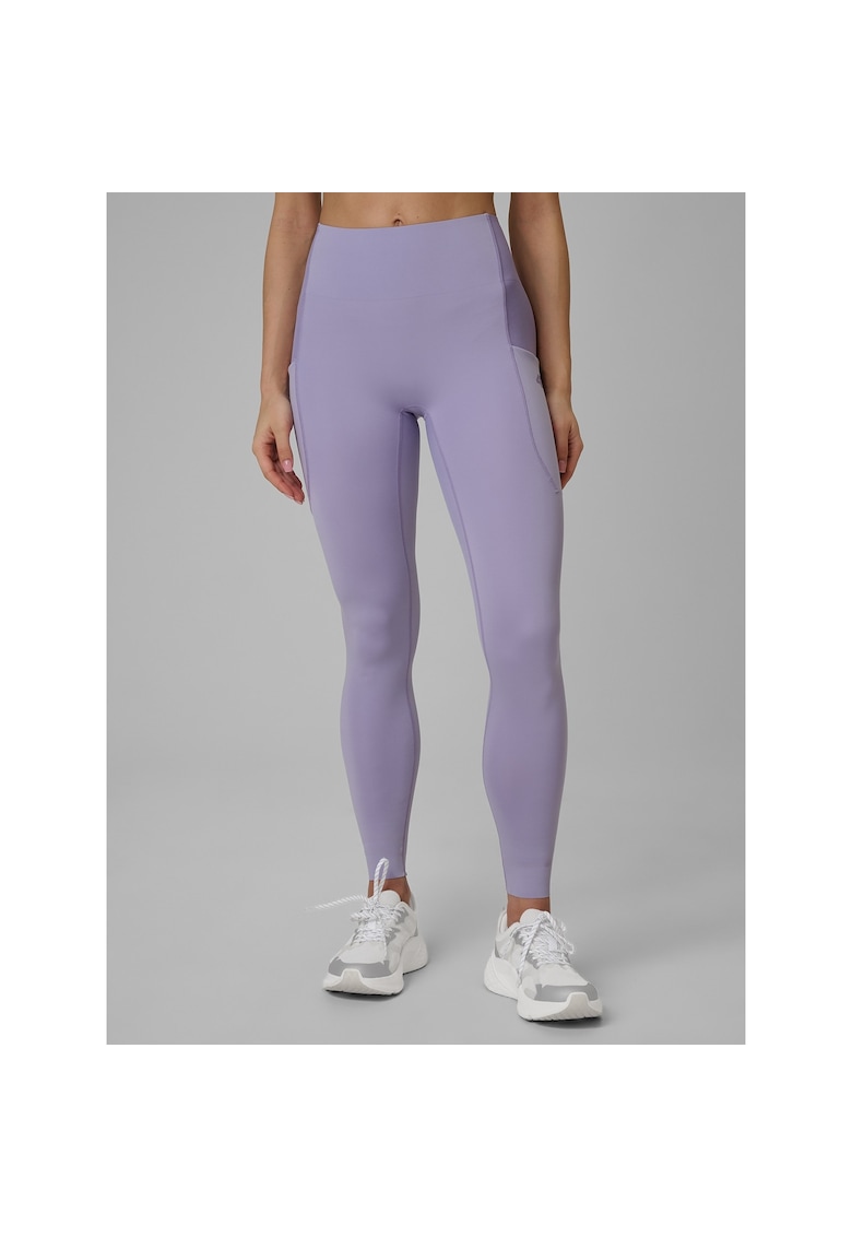 Pantaloni sport dama - colanti slim - uscare rapida - violet - pentru fitness