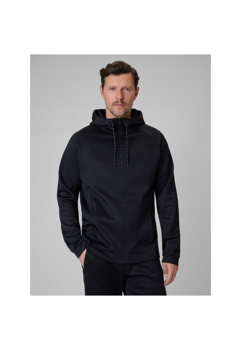Hanorac sport barbati negru - uscare rapida - cu gluga