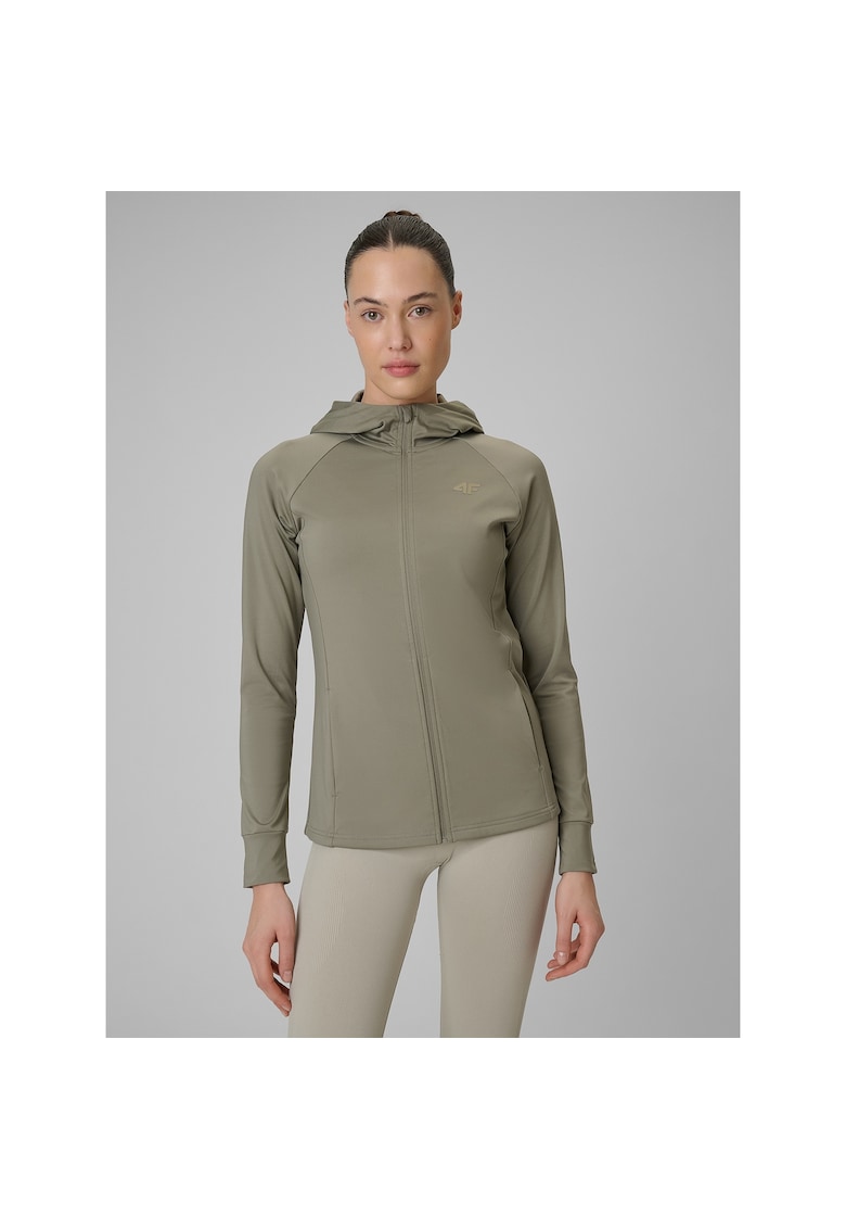 Bluza sport dama antrenament - verde masliniu - uscare rapida