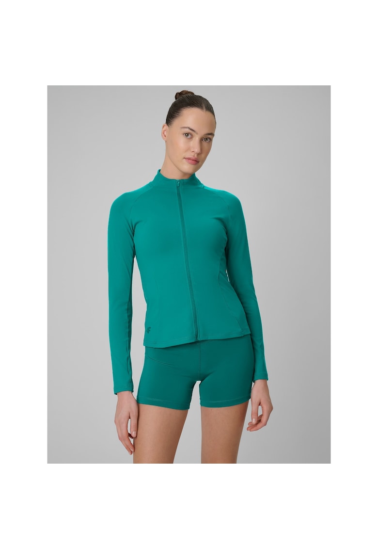 Bluza sport dama - slim - turcoaz - 4F Dry - antrenament