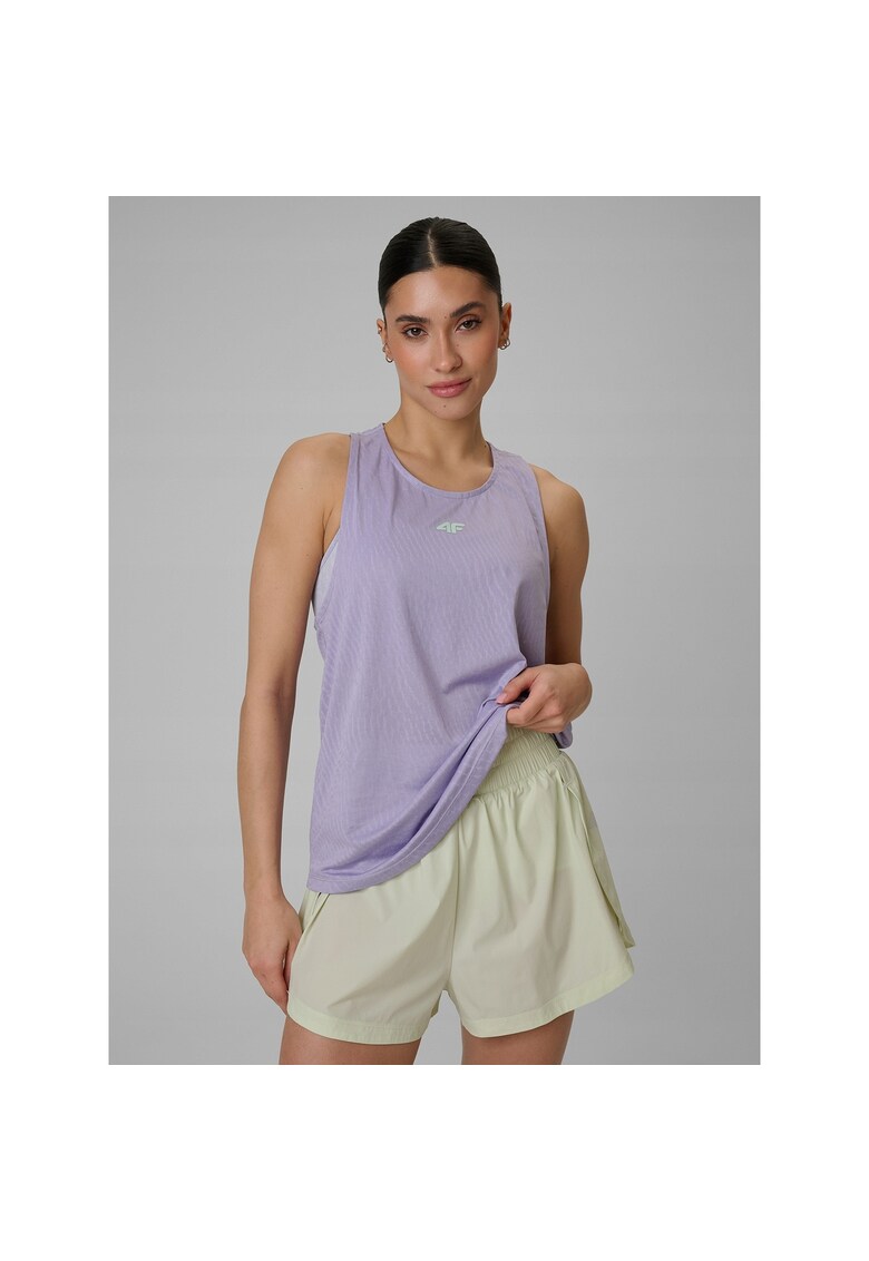 Maiou sport dama - violet - uscare rapida - croiala lejera - tehnologie 4F Dry