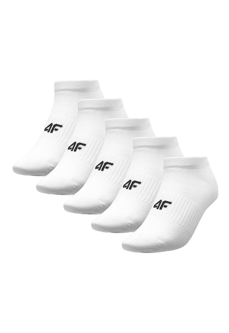 Sosete dama set 5 perechi - bumbac - alb - 35-38