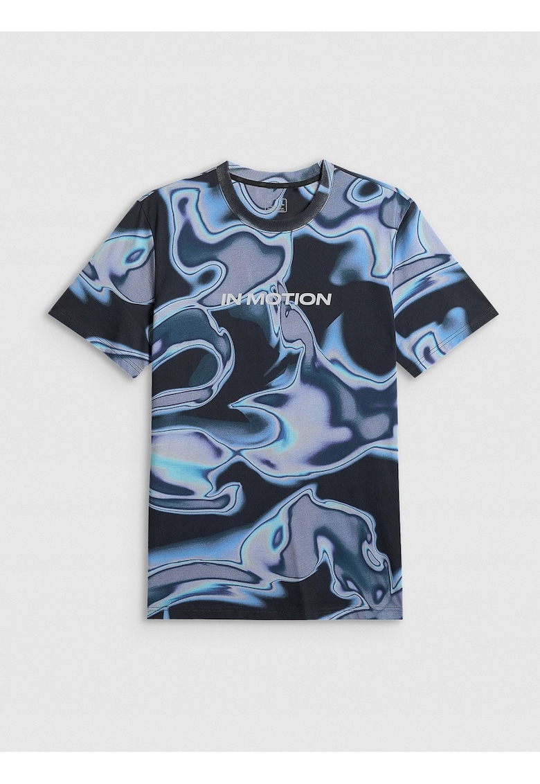 Tricou barbat bleumarin - bumbac - regular - cu imprimeu