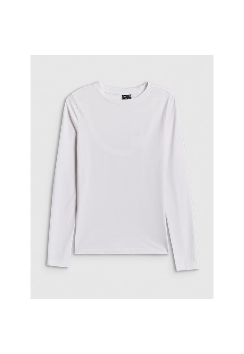 Bluza sport dama - bumbac - alb -