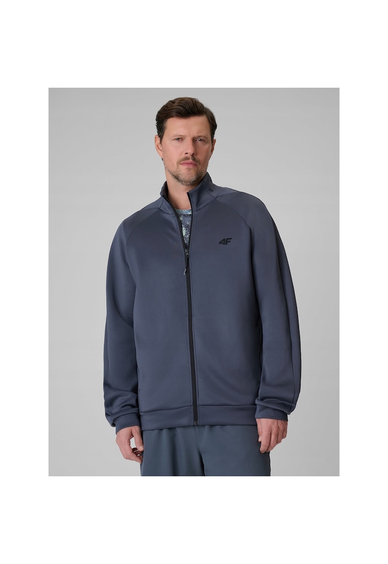 Hanorac sport barbati gri - uscare rapida - 4F Dry