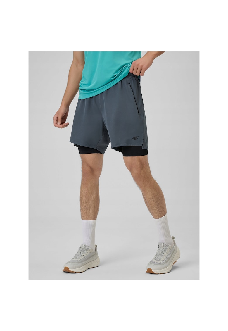 Pantaloni scurti sport barbati RSS26TFSHM1621-22S - 4F - Gri