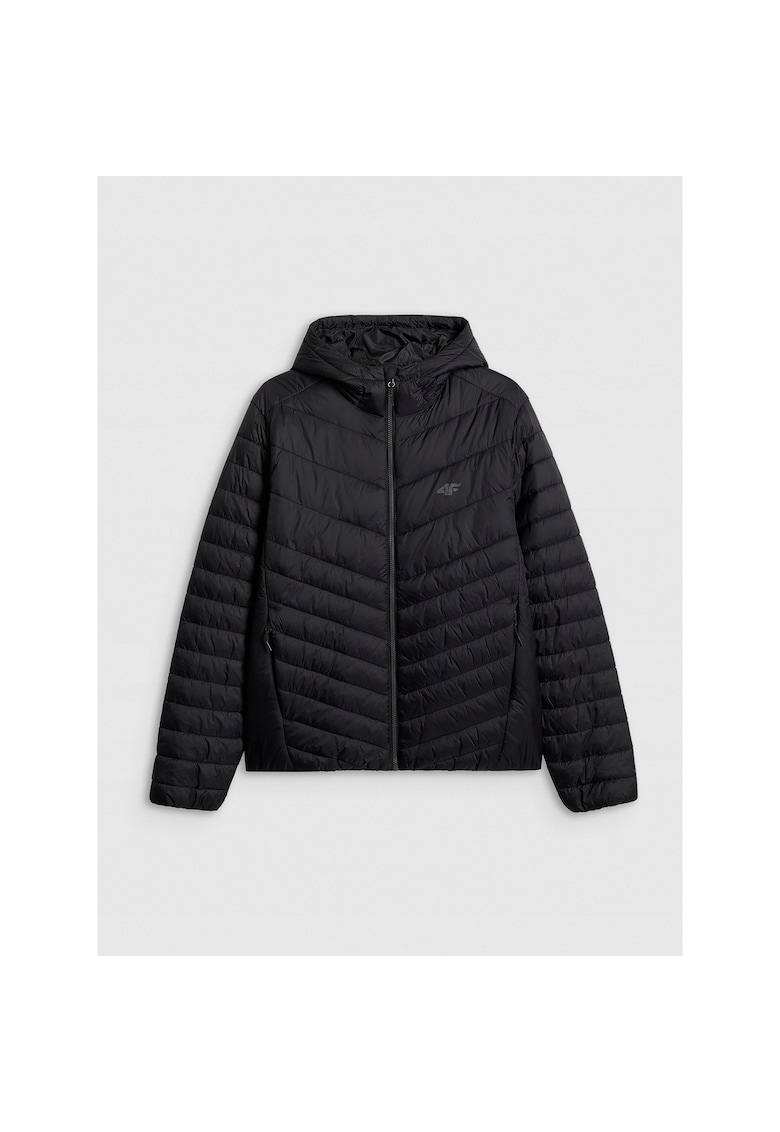 Jacheta sport barbati neagra - hidrofoba - material reciclat