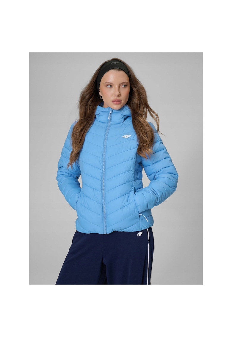 Jacheta sport dama - puf - hidrofoba - albastru - sintetic -