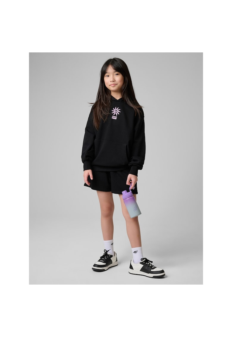 Pantaloni sport pentru fete - negru - bumbac
