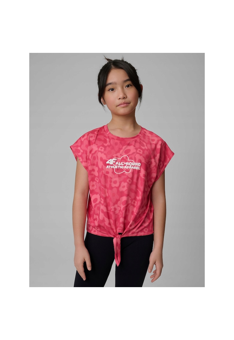 Tricou sport pentru fete roz - uscare rapida - material sintetic