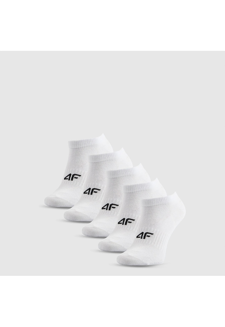 Sosete sport copii set 5 perechi - alb - 38-40
