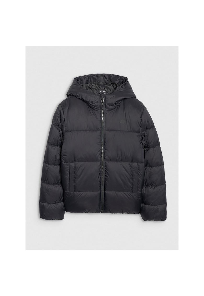 Geaca de puf baieti neagra - regular - calduroasa