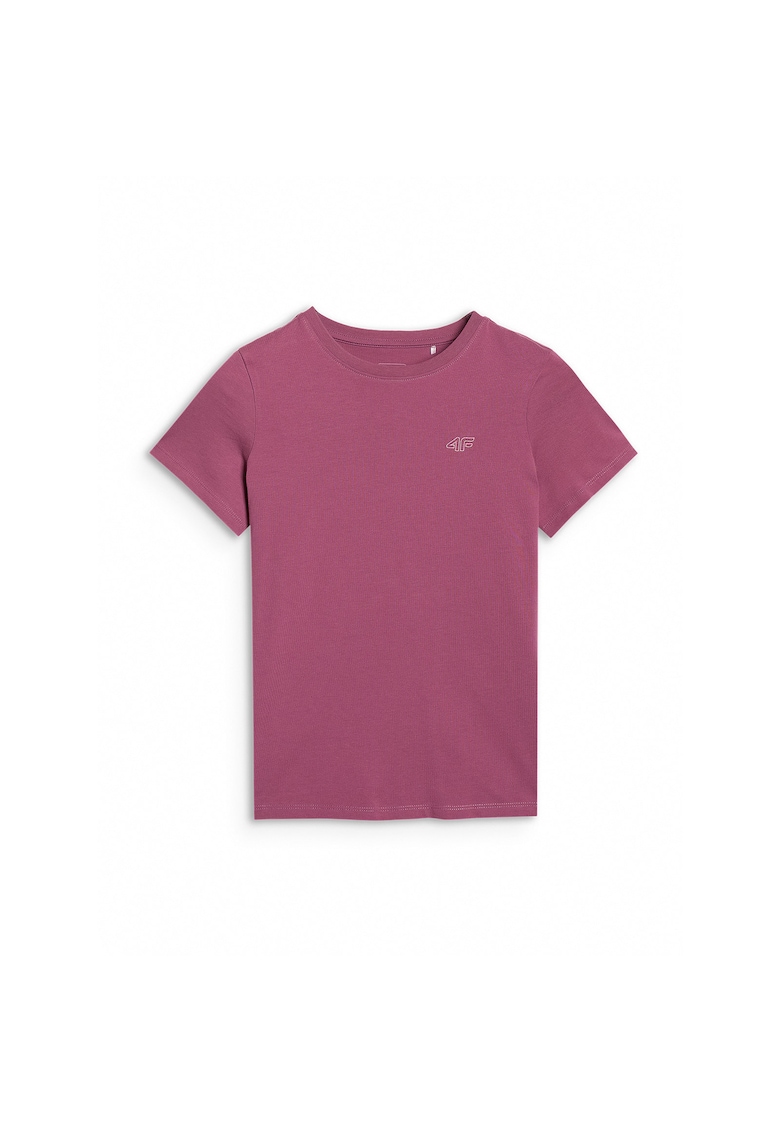 Tricou copii oversize - bumbac - pentru fete - mov -