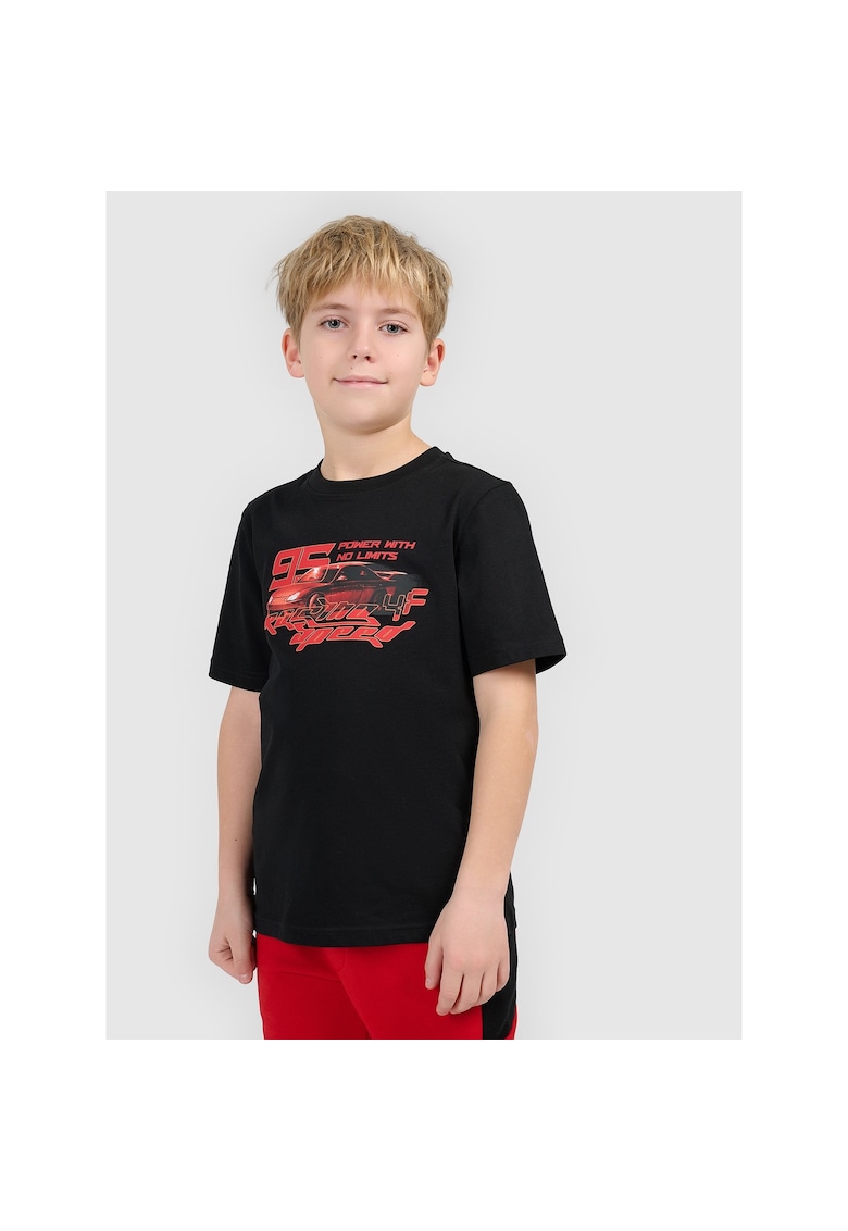 Tricou copii negru - bumbac