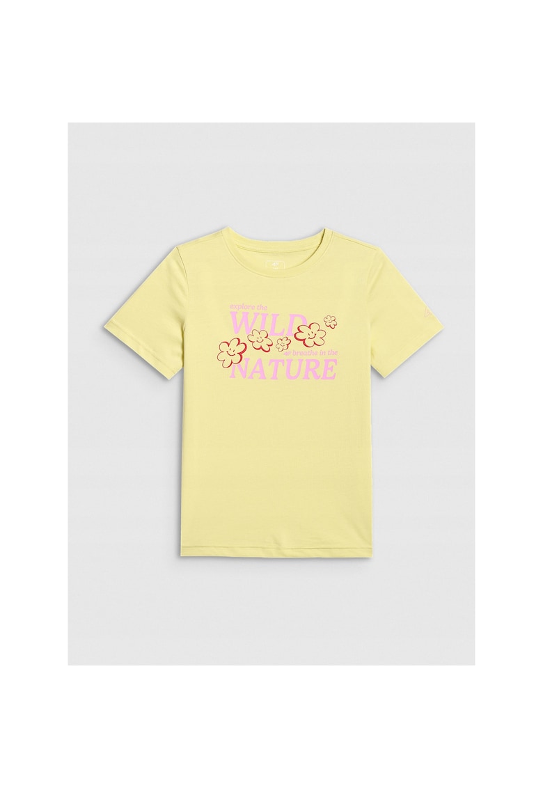 Tricou copii - galben - bumbac - croiala lejera