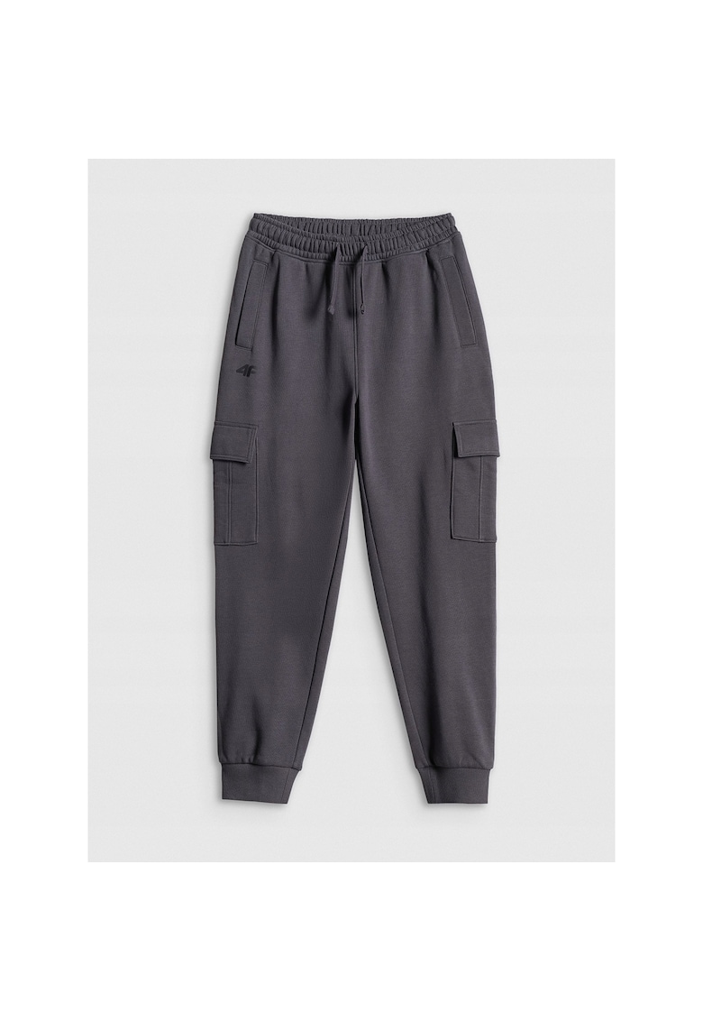 Pantaloni sport baieti - gri inchis