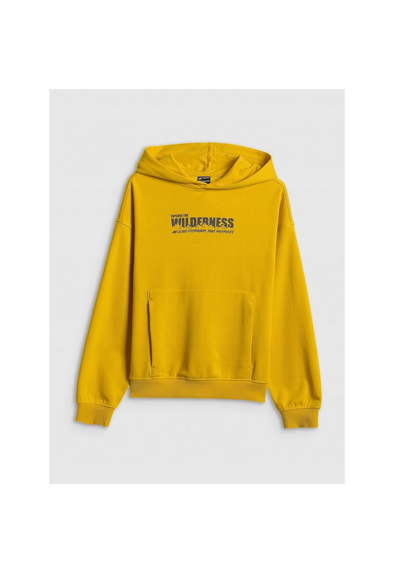 Hanorac sport baieti - tricot - galben
