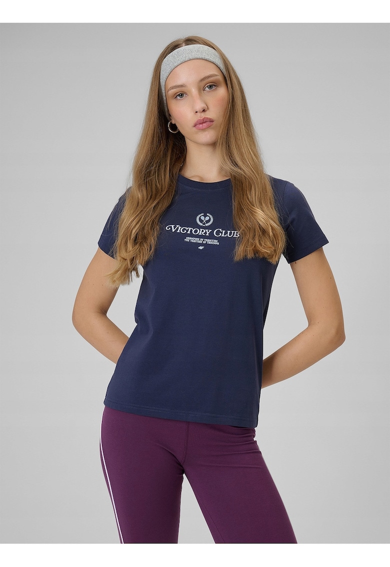 Tricou dama - bleumarin - bumbac.