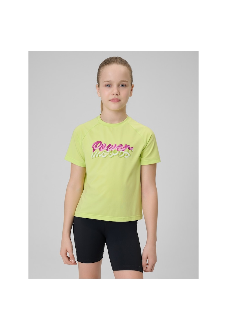 Tricou sport pentru fete - verde - uscare rapida