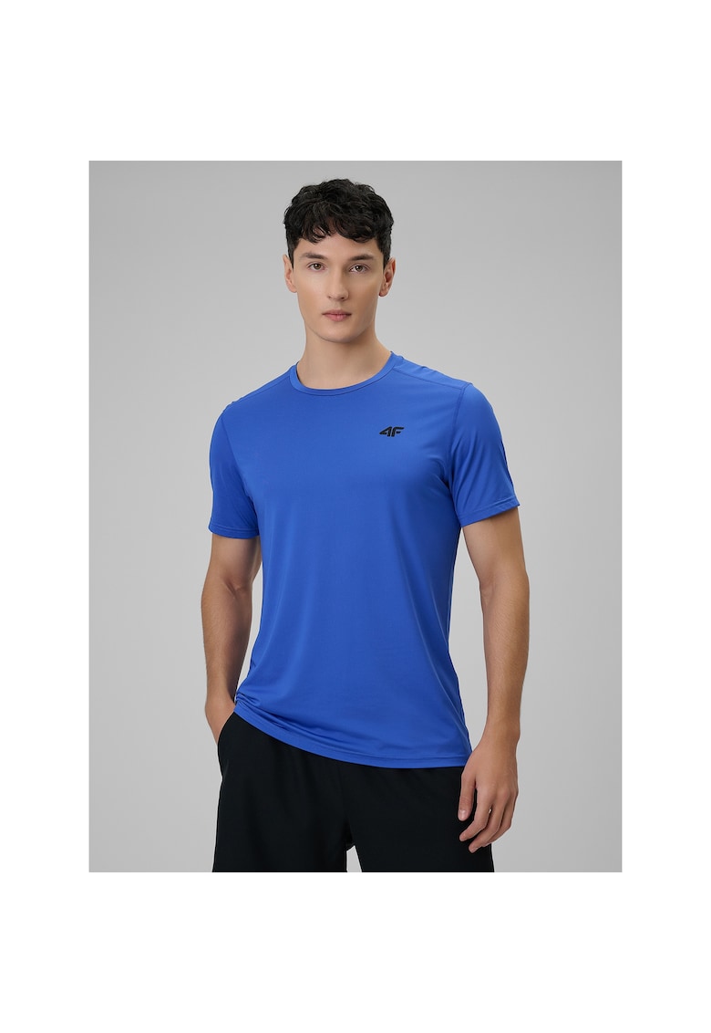 Tricou sport barbati - uscare rapida - sintetic - albastru