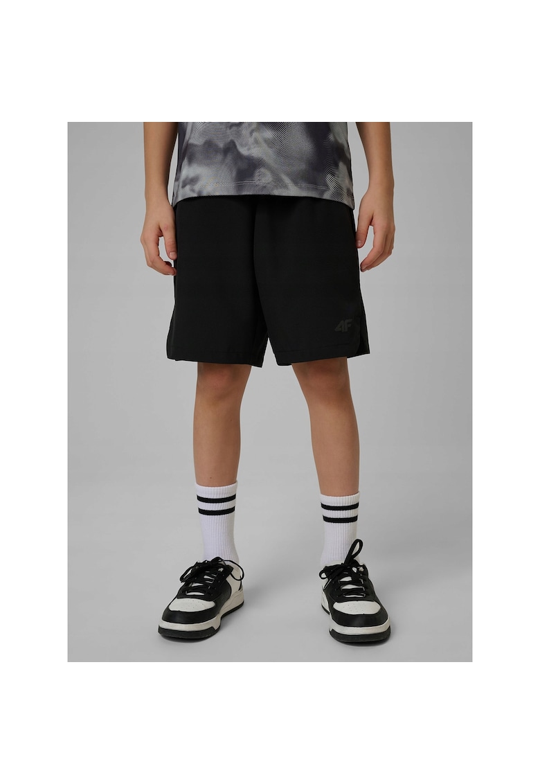 Pantaloni scurti sport baieti negru - uscare rapida - material sintetic